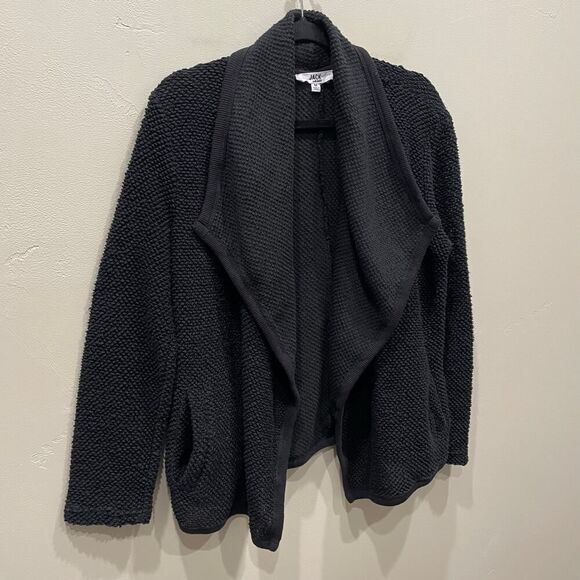 Jack by BB Dakota Black Knit Cardigan - Size: Medium - Picture 4 of 8